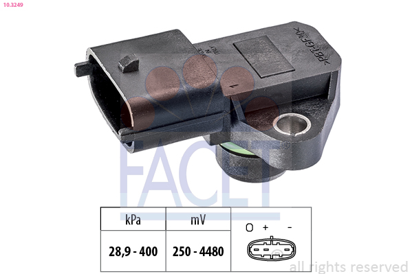 FACET Lufttrykssensor 103249 for HYUNDAI