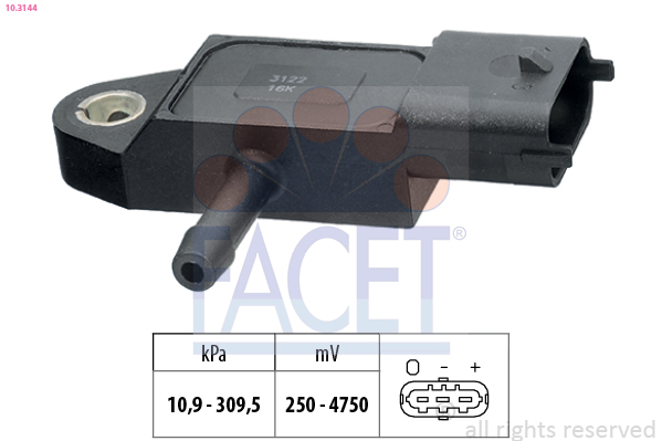 FACET Lufttrykssensor 103144 for FORD