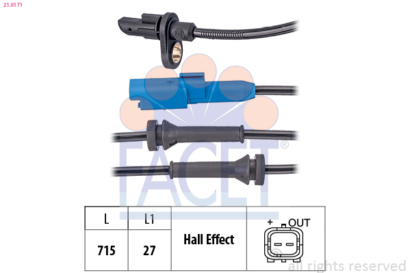 FACET ABS Sensor 210171 for DS