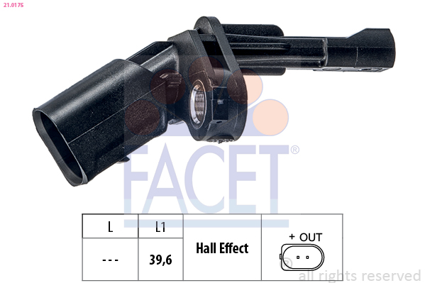 FACET ABS Sensor 210175 for VW