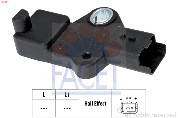 FACET Impulsgiver, krumtapaksel 90671 for FORD DS PEUGEOT FIAT TOYOTA