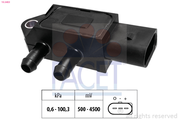 FACET Lufttrykssensor 103403 for MAZDA