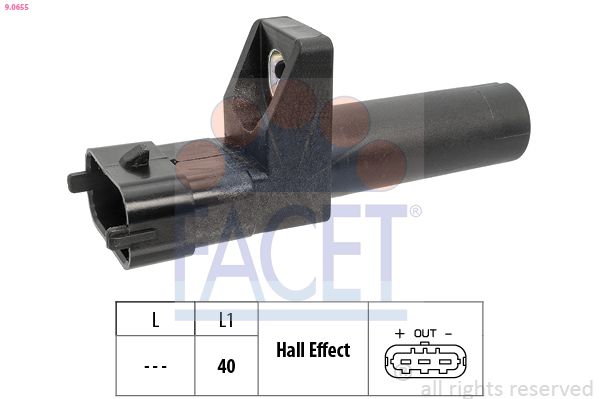 FACET Impulsgiver, krumtapaksel 90655 for MERCEDES-BENZ INFINITI