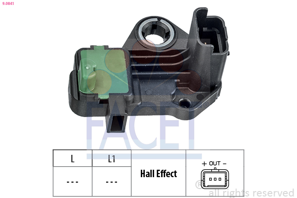FACET Impulsgiver, krumtapaksel 90841 for FORD USA GENERAL MOTORS TOYOTA DS