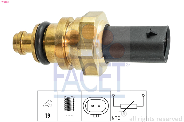 FACET Sensor, kølevæsketemp. 73401 for POLESTAR