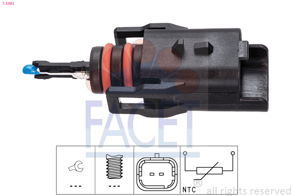 FACET Sensor, brændstoftemperatur 73392 for CITROËN TOYOTA MINI