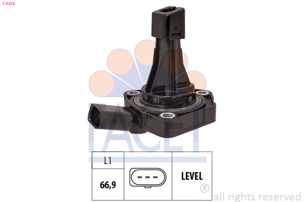 FACET Sensor, motorolieniveau 70224 for VW