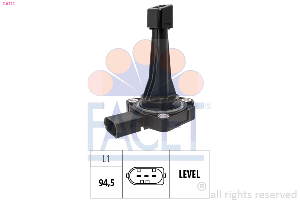 FACET Sensor, motorolieniveau 70225 for GENESIS KIA