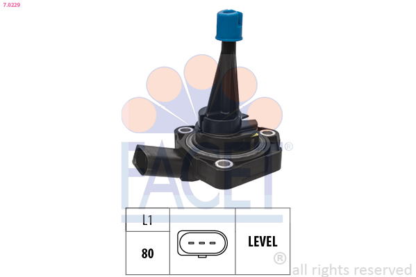 FACET Sensor, motorolieniveau 70229 for VW