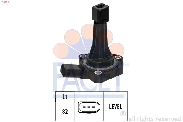 FACET Sensor, motorolieniveau 70232 for VW AUDI