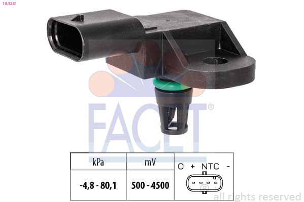 FACET Lufttrykssensor 103241 for PEUGEOT MINI