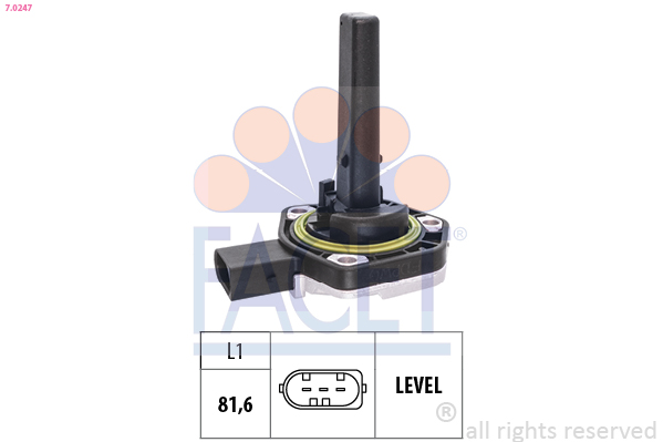 FACET Sensor, motorolieniveau 70247 for BMW