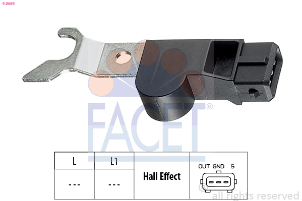 FACET Sensor, knastakselposition 90689 for OPEL GENERAL MOTORS ISUZU