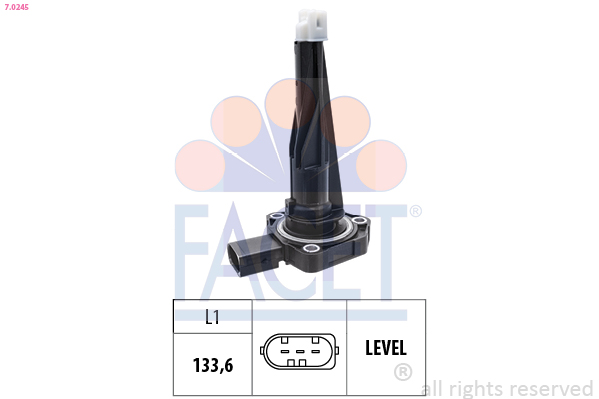 FACET Sensor, motorolieniveau 70245 for MERCEDES-BENZ