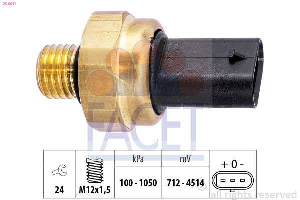 FACET Sensor, olietryk 250011 for MINI