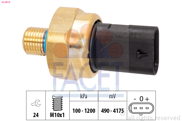 FACET Sensor, olietryk 250018 for MERCEDES-BENZ