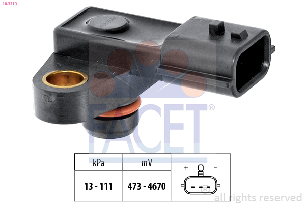 FACET Lufttrykssensor 103313 for MITSUBISHI INFINITI