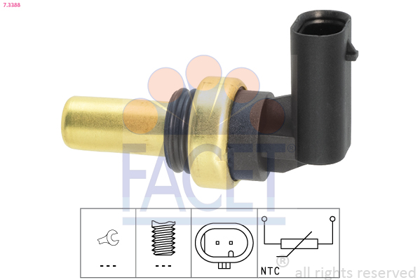 FACET Sensor, kølevæsketemp. 73388 for OPEL GENERAL MOTORS