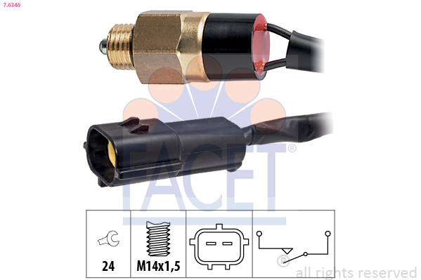 FACET Kontakt, baklygte 7.6346 for KIA