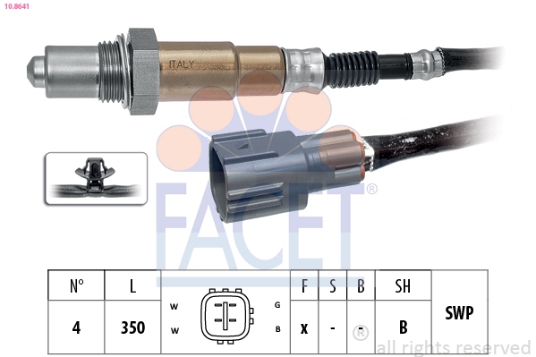 FACET Lambdasonde 108641 for MAZDA