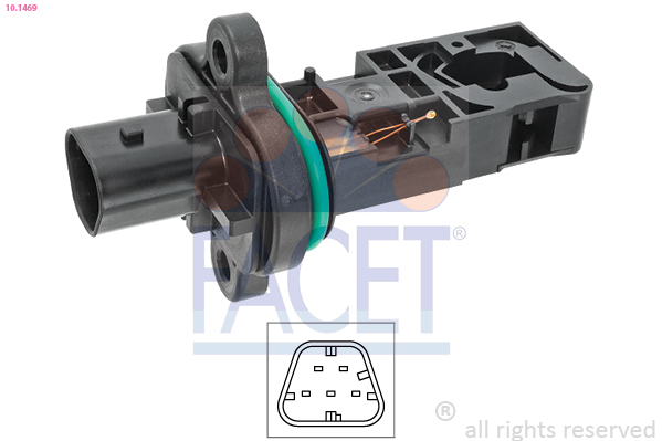FACET Luftmængdesensor 101469 for OPEL GENERAL MOTORS CHEVROLET