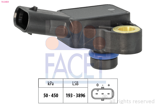 FACET Lufttrykssensor 103450 for BMW