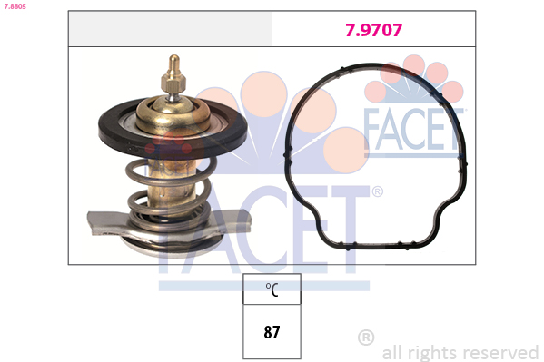 FACET Termostat, kølemiddel 78805 for MERCEDES-BENZ