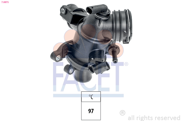 FACET Termostat, kølemiddel 78875 for MERCEDES-BENZ INFINITI