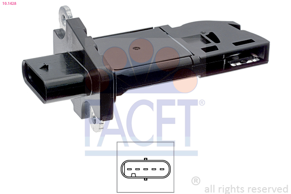 FACET Luftmængdesensor 101428 for BMW