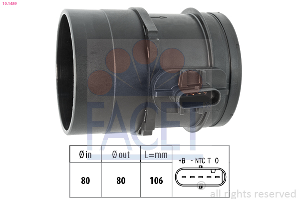 FACET Luftmængdesensor 101489 for BMW