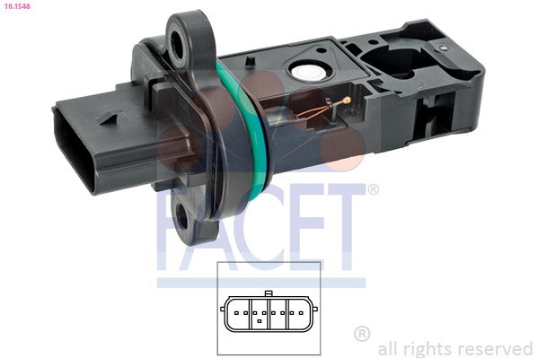FACET Luftmængdesensor 101548 for OPEL GENERAL MOTORS VAUXHALL