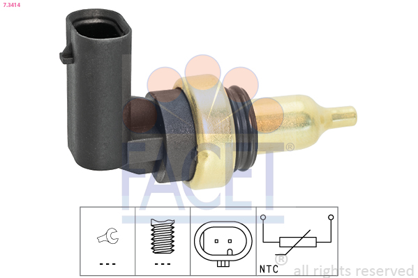 FACET Sensor, kølevæsketemp. 73414 for GENERAL MOTORS