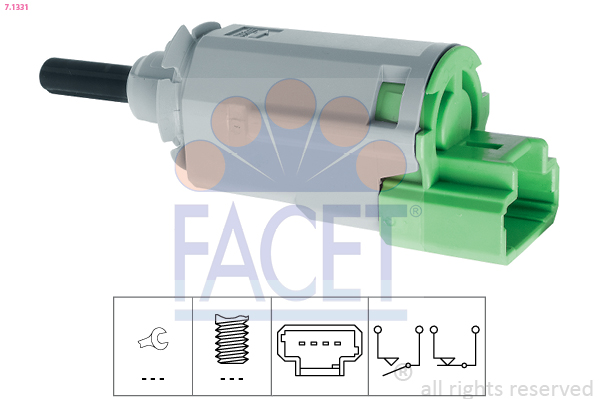 FACET Stoplyskontakt 71331 for SMART NISSAN RENAULT ALPINE