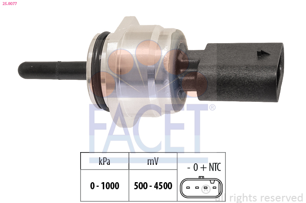 FACET Sensor, olietryk 250077 for MAZDA