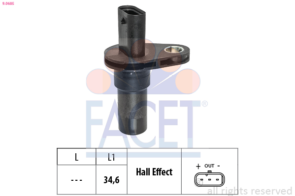 FACET Impulsgiver, krumtapaksel 90685 for OPEL FORD ABARTH VAUXHALL JEEP