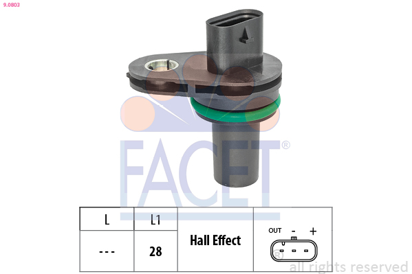 FACET Sensor, knastakselposition 90803 for BMW MINI TOYOTA