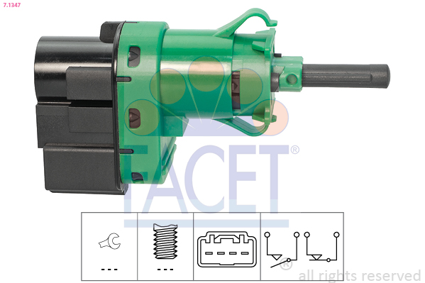 FACET Stoplyskontakt 71347 for LAND ROVER JAGUAR FORD