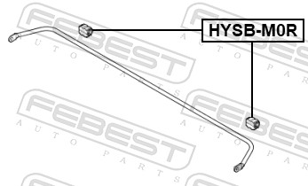 FEBEST Ophæng, stabilisator hysbm0r bagaksel for HYUNDAI CHANGAN