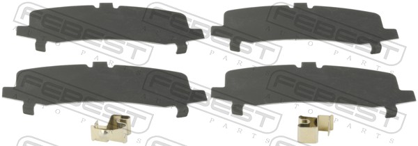 FEBEST Anti-hyl-folie, bremsebelægning (bagplade) 0103grj150r bagaksel for TOYOTA