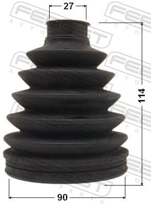 FEBEST Drivaksel Manchet 0117pacv40 hjulsidet for TOYOTA