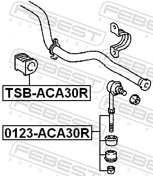 FEBEST Stang/led, stabilisator 0123aca30r bagaksel for TOYOTA CHANGAN