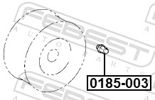 FEBEST Hjulmøtrik 0185003 for TOYOTA