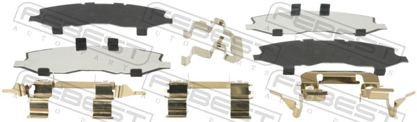 FEBEST Anti-hyl-folie, bremsebelægning (bagplade) 0203z50f foraksel for NISSAN