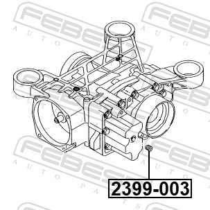 FEBEST Skrueprop, bundkar 2399003 for VAG