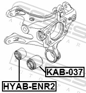 FEBEST Ophæng, bærearm kab037 Bagaksel nede for HYUNDAI CHANGAN