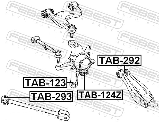 FEBEST Ophæng, bærearm tab293 foran for TOYOTA NISSAN CHANGAN