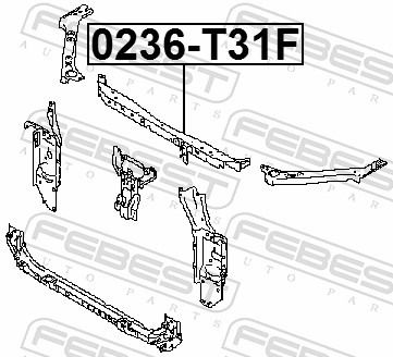 FEBEST Frontpanel 0236-T31F for NISSAN