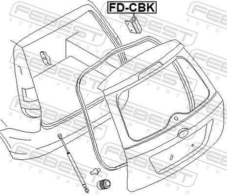 FEBEST Kofanger FD-CBK bagved til højre for FORD