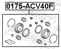 FEBEST Rep.sæt, bremsekaliper 0175acv40f foraksel for TOYOTA