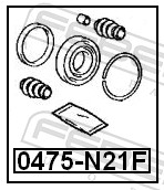 FEBEST Rep.sæt, bremsekaliper 0475n21f foraksel for MITSUBISHI
